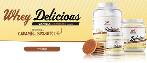 Whey Protein Powder Caramal Biscuits Flavor from XXL Nutrition Malta