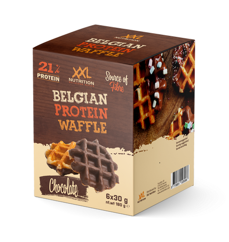Chocolate Belgian Protein Waffle by XXL Nutrition - Rich taste meets muscle support.