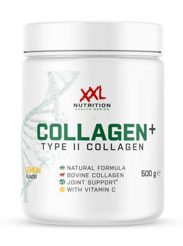 XXL Nutrition Collagen Type 2 container in Malta, featuring lemon-flavored hydrolyzed bovine collagen powder ideal for enhancing joint and cartilage health.