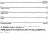 Creatine Monohydrate 1250mg – 240 Capsules - XXL Nutrition Malta