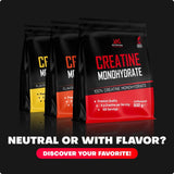 Creatine Monohydrate powder available in unflavoured and flavoured options from XXL Nutrition