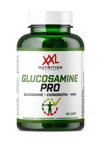 Glucosamine Pro supplement bottle, supporting joint health with glucosamine, chondroitin, and MSM, available in Malta.