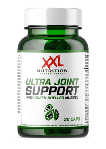 Ultra Joint Support capsule bottle with Green-Lipped Mussel and UCII®, providing comprehensive joint health benefits in Malta.