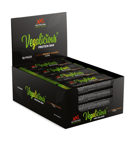 Vegalicious Protein Bar: A plant-powered delight with caramel, peanuts, and vegan chocolate—a vegan's dream!