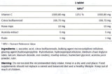 Vitamin C1000 - 120 Tabs - Nutrition List