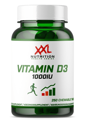 Chewable Vitamin D3 - 1000IU supplement, ideal for boosting bone strength and immune health in Malta.