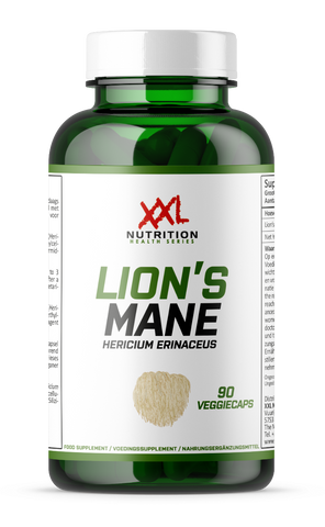 Lion's Mane supplement from XXL Nutrition, promoting cognitive health and mental clarity, available in Malta.